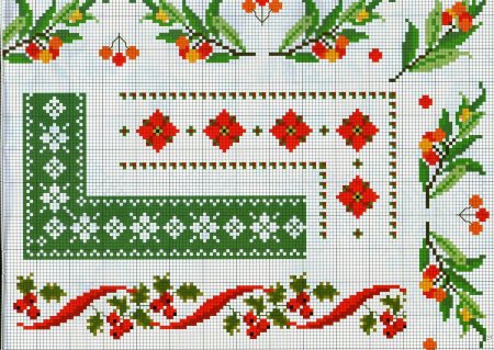 Салфетки вышитые крестом