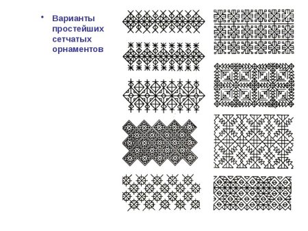 Сетчатый орнамент раппорт