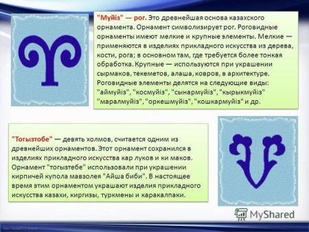 Казахский орнамент бараний Рог