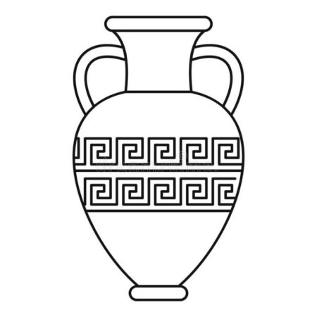Амфоры древней Греции раскраска