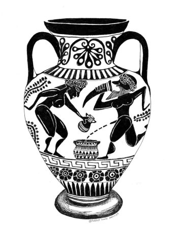 Рисунок Амфоры древней Греции