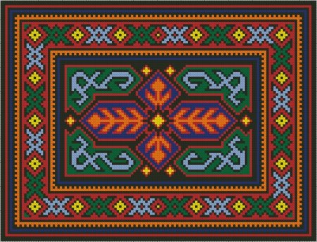 Орнамент ковров башкир