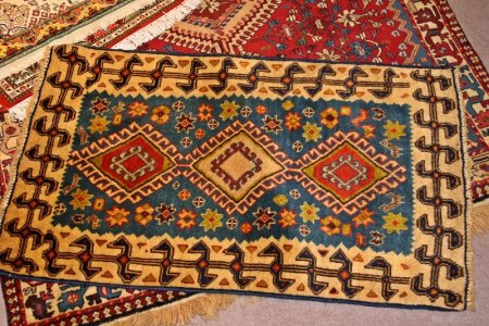 Башкирский коврик с орнаментом