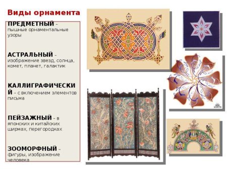 Предметный орнамент примеры