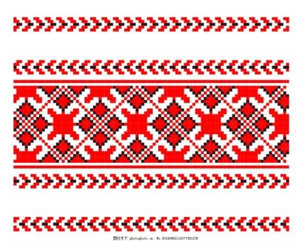 Удмуртский узор в полоску