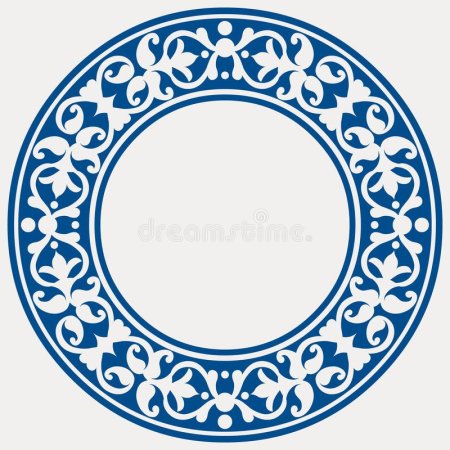 Круглый узбекский орнамент