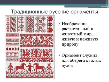 Узоры русского народа