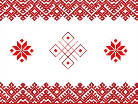 Чувашский узор рамка