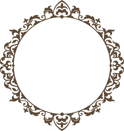 Круглая Узорная рамка