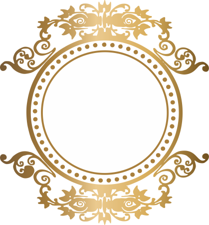 Круглая рамка узор
