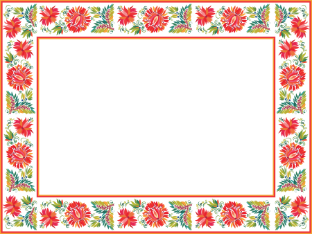 Рамка народный орнамент