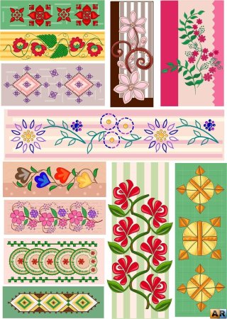 Растительный орнамент легкий