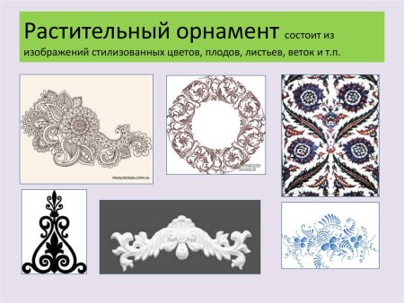 Виды орнамента