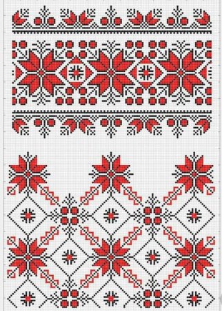 Белорусская вышиванка схемы