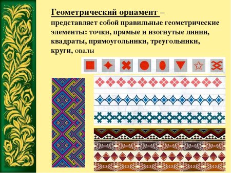 Виды национальных орнаментов