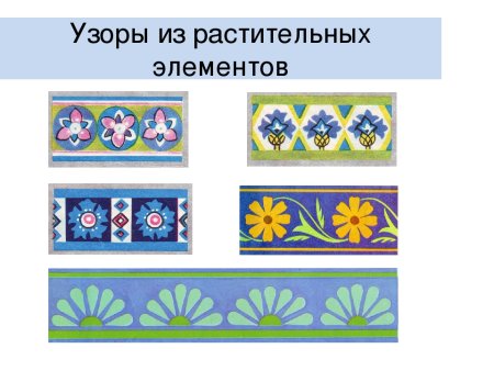 Растительный орнамент в полосе