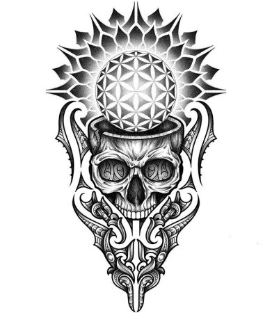Dotwork тату эскизы