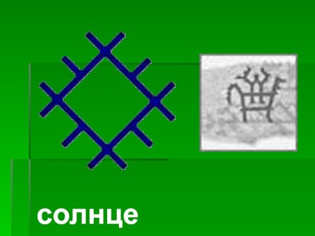 Элементы Коми орнамента солнце