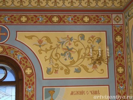 Русские орнаментальные росписи в храме