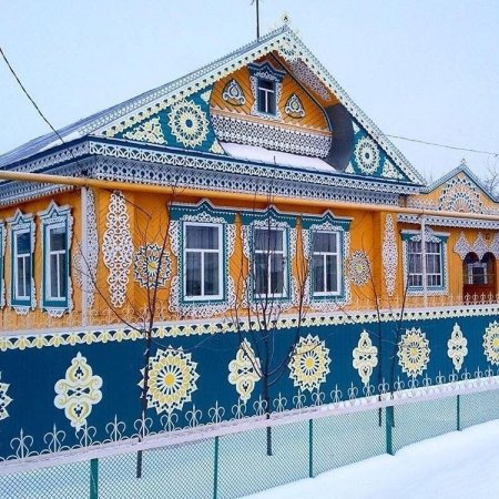 Татарская срубная изба