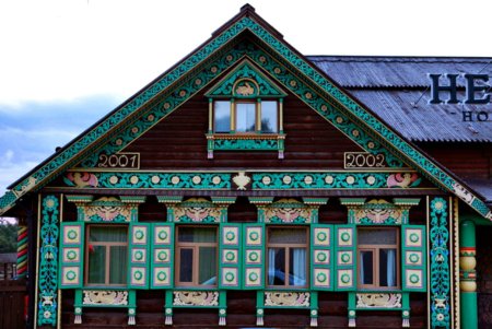 Татарская срубная изба