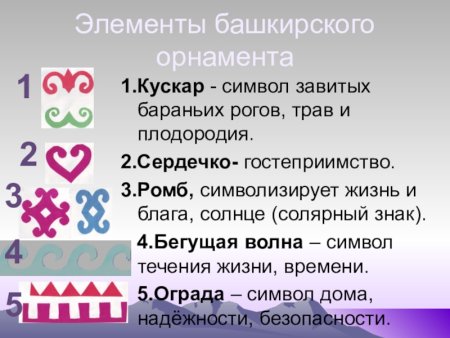 Кускар элемент башкирского орнамента