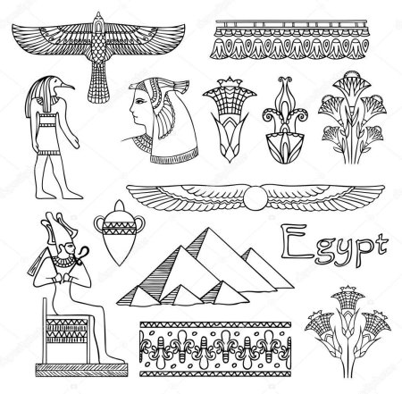 Зооморфный орнамент в искусстве древнего египта (44 фото)