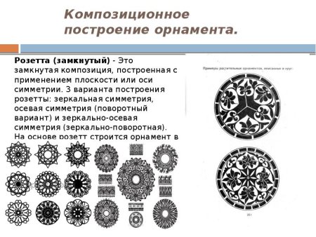 Растительный арнамент в круг