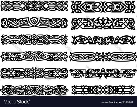 Славянский орнамент в полосе