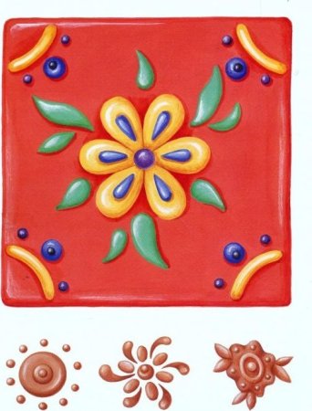 Декоративная лепка изразцы Лыкова