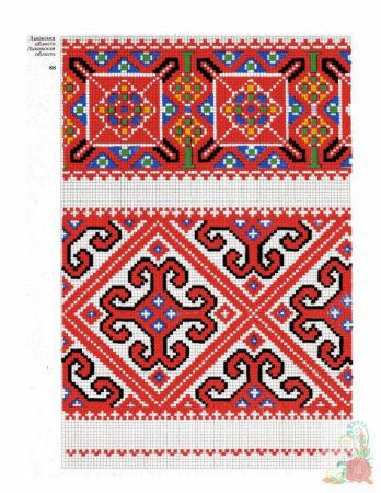 Вышивка крестом башкирские орнаменты