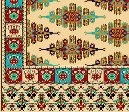 Ковровый орнамент Туркменистана