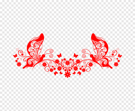 Красивые красные узоры