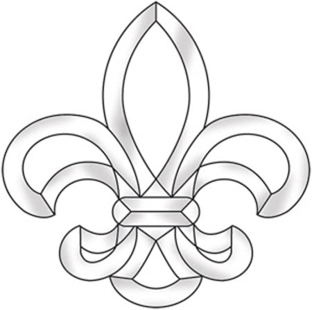 Витраж Лилия Геральдическая