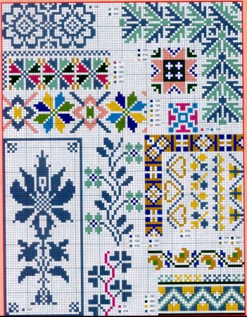 Вышивка крестом узоры