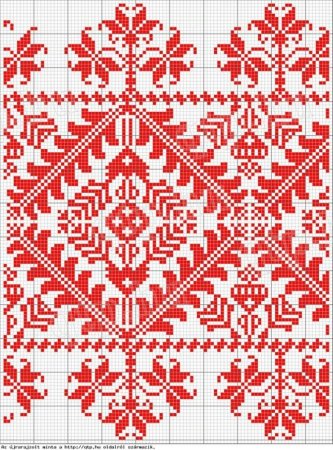 Вышивание рушников крестом