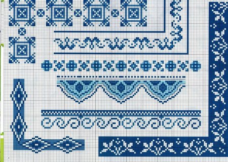 Кайма вышитая крестиком