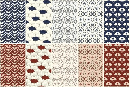 Японский узор Кикко