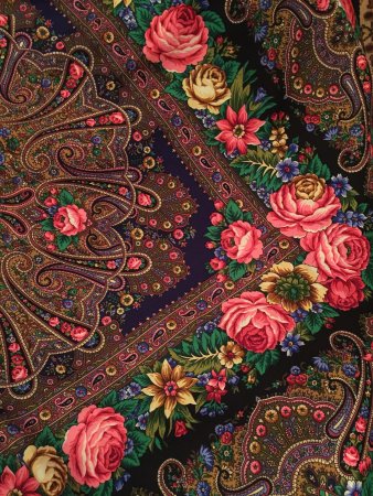Павлопосадские платки с узором пейсли