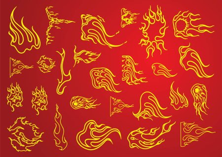 Орнамент в виде огня