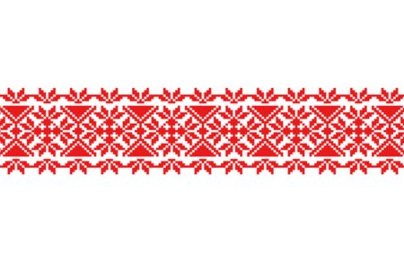 Белорусский орнамент в полосе