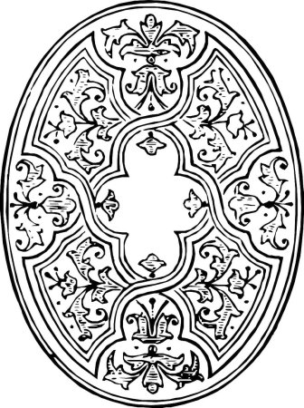 Узор в овале орнамент