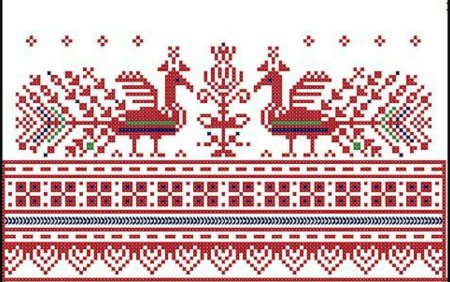 Чувашская вышивка народная вышивка крестиком
