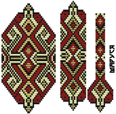 Ленточный орнамент башкирского в Башкирии