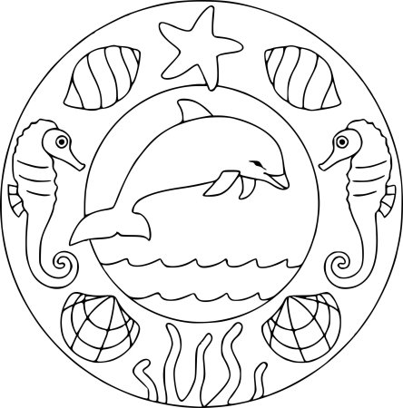 Орнамент на посуде раскраска
