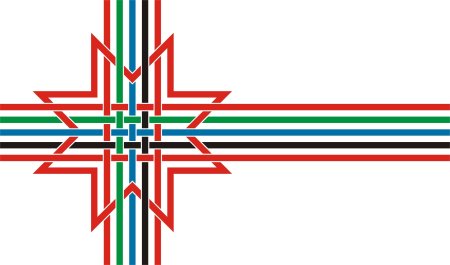 Флаг финно-угорских народов единый