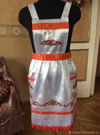 Башкирский фартук с орнаментом