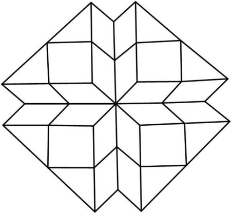 Коврик из геометрических фигур