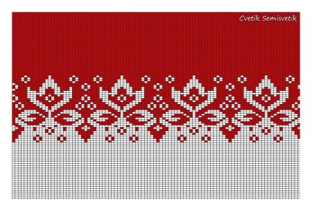 Двухцветные жаккардовые узоры