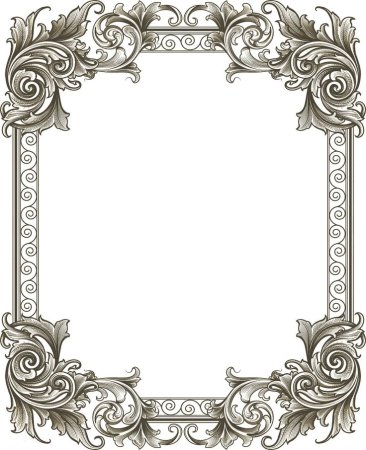 Винтажная рамка